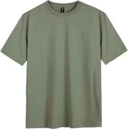 Mr.Color Mens Fashion T Shirt Solid Cotton Basic Tees Tops Casual Short Sleeve Crewneck Undershirt for Men Women Army Green, Small