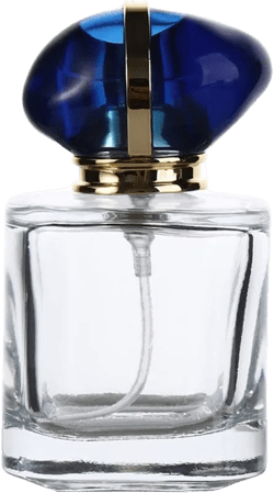 Glass Perfume Bottle, Empty Square 30ml Perfume Bottle Liquid Sprayer Perfume Press Bottle Portable Liquid Dispenser Cosmetic Container for Travel