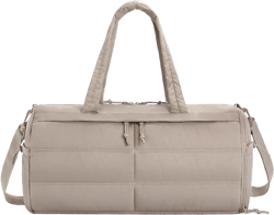 BAGSMART Gym Bag for Women, Lightweight Duffel Bag with Shoe Compartment, Weekender Bags with Wet Pocket, Khaki
