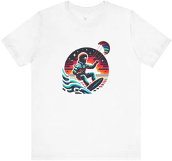 Retro Surf Odyssey - Unisex Short Sleeve Graphic Tee