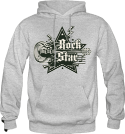 Rockstar Retro Guitar Hoodie