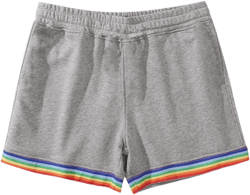 Generic Men's Casual Shorts Colorful Striped No Drawstring Elastic Waist Shorts Running Gym Shorts with Pockets 3X-Large Grey
