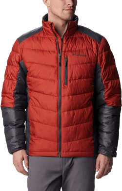 Columbia Men's Labyrinth Loop Jacket Warp Red, Shark 4X Tall