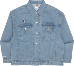 MOONFACE EMBROIDERED DENIM JACKET