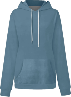 Womens Oversized Hoodies Solid Color Long Sleeve Sweatshirts Pullover Trendy Fall Winter Outfits With Pockets XX-Large Blue-2