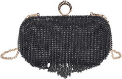 Vivian Rhinestone Fringe Evening Bag