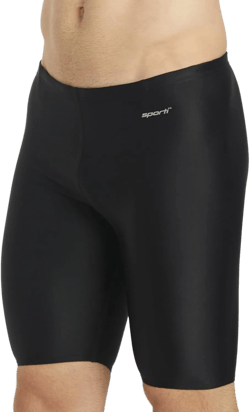 Sporti Men's Athletic Swimwear Jammers, Multi Solid Color - Racing & Training Swimsuit Jammers for Men, Durable Long Lasting 36 Solid Compression Black