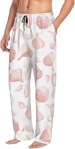 Garlic Cloves Cute Mens Pj Pants,Soft Men Lounge Pants,Mens Pajama Pants Bottoms,Sleep Pants For Men Large
