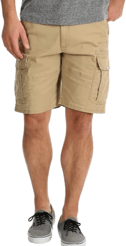 Wrangler Grain Relaxed Fit at Knee Flex Cargo Shorts - 48 Brown