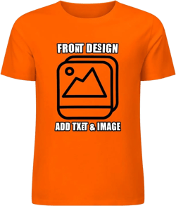 Custom T Shirts for Men Women Gifts Design Your Own Customized Shirt with Photo Text Unisex Cotton Personalized T Shirt Medium Orange Large