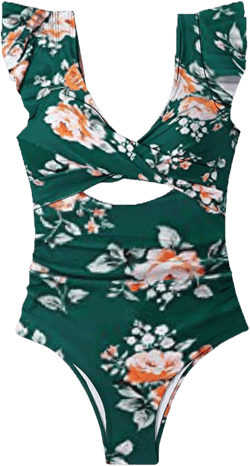 Womens Tummy Control Swimsuits One Piece Slimming Bathing Suits Cute Plus Size Color Block Tankini Swimwear Large A4-green
