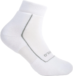 Thorlos® Pickleball Light Cushion Ankle Socks for Men and Women – WICK® COOL Fiber - Cushioned White LG (US Men's Shoe 10.5-11.5) One Size