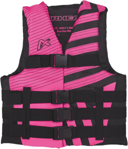 Airhead Trend Women&#39;s Life Jacket Vest - Black/Hot Pink (L/XL)