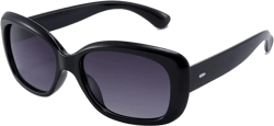 Dollger Polarized sunglasses for women men Trendy large sunglasses polarized UV Protection For Driving Square Frame Black