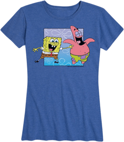 SpongeBob SquarePants - Boxed SpongeBob Art - Women's Short Sleeve Graphic T-Shirt