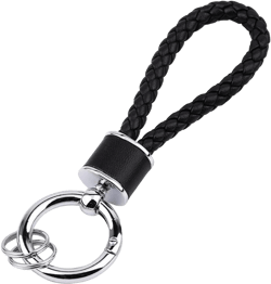 Fmeida Keychain for Women Handmade Knit Keychain Simple Car Keychains Fashion Key Accessories