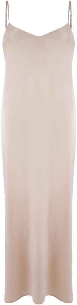 Silk Dreamscape Long Slip Dress Transcendent Pink