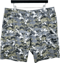 Wrangler Camo Green Relaxed Fit Cargo Shorts W38