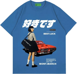 Japanese Streetwear Shirts Men Harajuku Shirt Casual Summer Tops Oversized Graphic Tees Unisex
