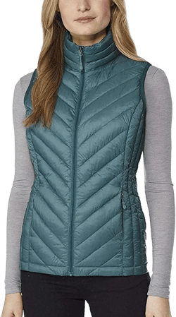 32 DEGREES Heat Womens Packable Vest Small Cold Green