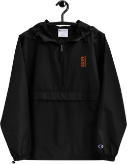 Forwards &God Vertical Orange Embroidered Champion Packable Jacket