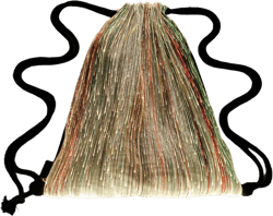 LED Drawstring Backpack for Women Men - Fiber Optic Fabric Lights Up Festival Bags Halloween Christmas Outdoor Rave Accessories Length 15 Inch (Black)