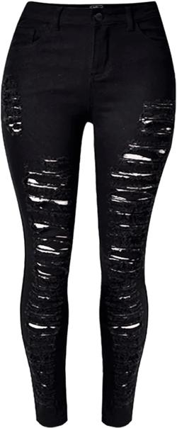 WEIYAN Women's Stretch Skinny Jeans Slim Fit Ripped Denim Pants Distressed Jeans