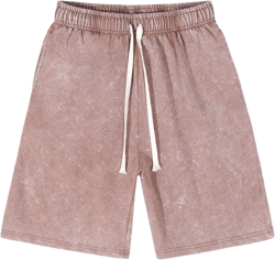 BINTEHGS Vintage Cotton Sweat Shorts Women Wide Leg Acid Wash Athletic Sweatpants Elastic Waist Drawstring Loose SweatShorts