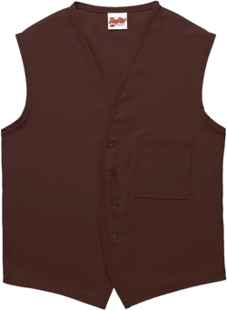 DayStar Apparel 740 One Pocket Button Unisex Vest 4X-Large Brown