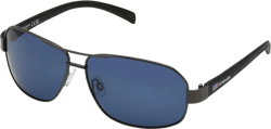 U.S. POLO ASSN. Men's PA3094 Metal Rectangular Wrap Navigator Polarized Aviator Sunglasses with UV400 Protection, Sport Sunglasses for Men