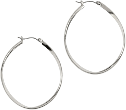 Jewelry Orbital Opulence Hoops, Elegant Women's Statement Earrings Silver