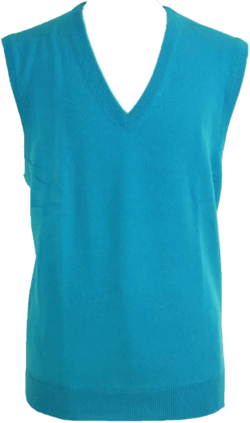 Shephe Men's Cashmere Pullover Vest X-Large Blue Green