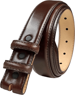 Belts.com Cowhide Full-Grain Genuine Leather Dress Belt Strap,1''(25mm)&1-1/8"(30mm)&1-1/4"(32mm) Wide 32 32mm- Smooth Brown