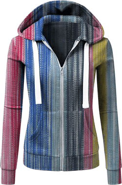 Fall Full Zip Hoodies for Women Plain Striped Hooded Jacket Casual Drawstring Sweatshirts Pullover Tops with Pockets Large D-red