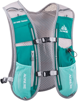 Lovtour Premium Running Race Hydration Vest Pack for Marathon, Cycling, Hiking with Soft Water Bottle As Gift Mint Green+1.5l Water Bladder