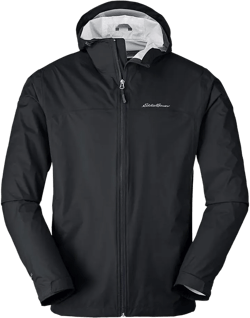 Eddie Bauer Men's Cloud Cap Rain Jacket XX-Large Black