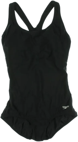 Speedo Womens Racerback Solid One-Piece Swimsuit