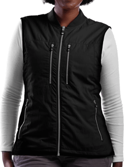 SCOTTeVEST 101 Vest for Women - 9 Hidden Pockets - Water Repellent for Travel & More Small Black