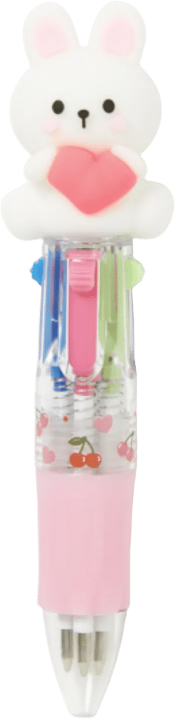 4-Color Mini Pen White Rabbit