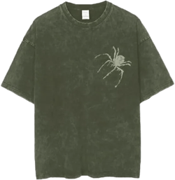 EMMIOL Men's Spider Graphic T Shirts Crew Neck Loose Fit Tees Solid Streetwear Cotton Tops Vintage Design | Amazon.com