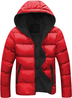 Men's Puffer Jacket Quilted Down Coat Winter Zip-Up Warm Hooded Jackets Waterproof Outdoor Padded Coat Packable : Clothing, Shoes & Jewelry