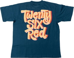 26 Red 70's Logo T-Shirt (Navy)