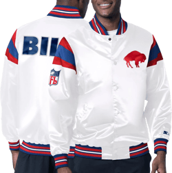 Starter Men's NFL Vintage Satin Full-Snap Varsity Jacket
