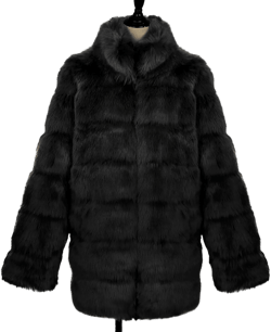 Winter Coat Jacket for Women 2024 Fashion Luxury Faux Fox Fur Coat Slim Long Sleeve Collar Faux Fur Coats Overcoat X-Large 🔥clearance Sale🔥-1*black