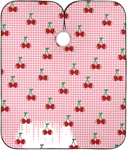 Jihqo Checkered Cherry Hair Cutting Capes for Adults Salon Barber Cape with Adjustable Closure Hairdresser Cape for Men Women Haircut : Beauty & Personal Care