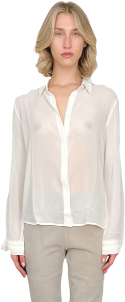 Silk Shirt - White
