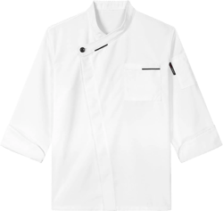 Hularka Long/Short Sleeve Chef Jackets Chef Shirt Coat Uniform Kitchen Cooking Work Wear for Men Women White Long Sleeve XX-Large