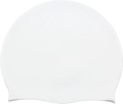 UTTPLL Silicone-Waterproof-Swimming-Durable-Non-Slip Unisex Adult Swim Cap Swimming Hat Men Women Long Hair Pool Cap Elastic Comfortable Bathing Cap White : Sports & Outdoors