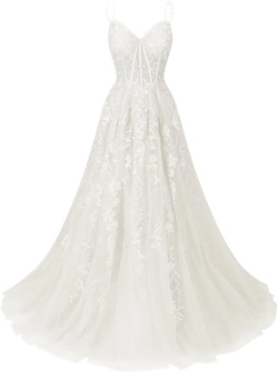Women's Lace Applique Tulle Prom Dresses A Line Long Pleated 2025 Formal Evening Party Gowns with Slit 26 Plus Ivory
