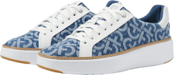 Cole Haan Women's Grandpro Topspin Sneaker Monogram Denim Jacquard Optic White 9